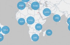 one million tweet map